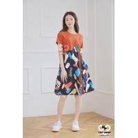 ราคา เดรสแฟชั่นคัลเลอร์ฟูล กระโปรงพิมพ์ลาย (18269472174)