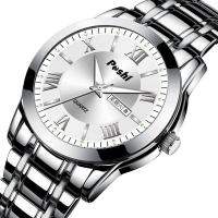 ราคา POSHI นาฬิกาข้อมือ นาฟิกาข้อมือผช นาฬิกาข้อมือธุรกิจ เข็มมีพรายน้ำเรื่องแสง Casio ของญี่ปุ่น นาฬิกาควอตซ์ สายสแตนเลส กันน้ำ พร้อมปฏิทิน รุ่น PS 909 (7107946822)