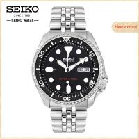 ราคา Seiko นาฬิกาสำหรับผู้ชายสาม สีดำ DiverS นาฬิกาวันที่วันคู่สายเหล็กผู้ชายนาฬิกาข้อมือผู้ชาย SKX007 (7407237710)