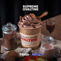 ราคา Supreme Ovaltine ไอศกรีมนมรสโอวัลติน พร้อมท็อปปิ้งกรุบกรอบจากคุกกี้โอวัลติน 1 ถ้วย 16 oz Molto premium Gelato (21345293028)