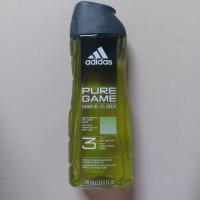 ราคา Adidas pure game shower gel 3 in 1 body hair face 400 ml (20641708755)