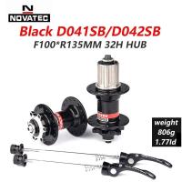 ราคา NOVATEC MTB ฮับ32หลุม D041SB D042SB หน้า100มม ด้านหลัง135มม สีดำ HG มาตรฐาน QR CUBE จักรยานเสือภูเขาฮับ8 9 10 11 12ความเร็ว (21170988828)