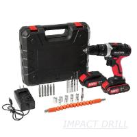 ราคา MANSOON Cordless Impact Drill ว่านไร้สายแท้ ใช้งานง่าย แรง สะดวกสบายในการพกพา Impact Function Screwdriver (21330545493)