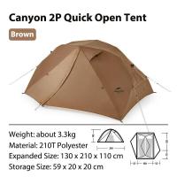 ราคา Naturehike เต็นท์แคมป์ปิ้งกลางแจ้งเต็นท์กางเร็ว2คนเต็นท์อเนกประสงค์แบบพกพาเต็นท์โพลีเอสเตอร์210ตันกันน้ำกันลม (21359503457)