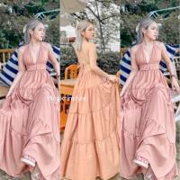 ราคา mookrinstyle maxidress เดรสยาวผูกคอผูกหลัง สีสวย ใส่สบาย ดีเทลสายผูก เดรสไปทะเล ชุดไปทะเล เสื้อผ้าไปทะเล เดรสไปทะเลผู้หญิง (16332201614)
