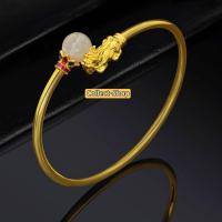 ราคา Collect Shop กำไลปี่เซีย แหวนปี่เซียะ ทอง24k ประดับหินไหมทอง เรียกทรัพย์เงินทอง โชคลาภ ปลุกเสกมีใบรับรอง ทำพิธีจากวัดฮ่องกง (15043338079)