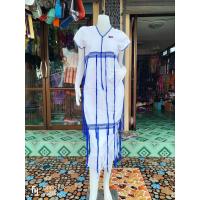 ราคา เสื้อกะเหรี่ยง เสื้อยาวสาวกะเหรี่ยง เสื้อกะเหรี่ยงสวยๆ ผ้าทอ Karen dress (20050876728)
