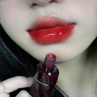 ราคา PinkyFocus Black Mirror Glaze Lip Glaze Mirror Surface Water Gloss Lasts Long and Not Easy to Fade Film Transparent Ice Block Lip Mud Female (21179611627)