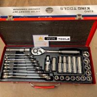 ราคา ชุดบล็อก Euro King 4 หุน และประแจแหวนข้าง ปากตาย 29 ชิ้น Euro King (10821211322)