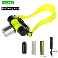 ราคา HIKAYA ไฟฉายดำน้ำ IPX8 ไฟหน้าดำน้ำกันน้ำ LED ไฟหน้าใต้น้ำ 800 Lumen ไฟฉายดำน้ำใต้น้ำ (21356970609)