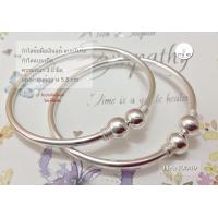 ราคา กำไลข้อมือเงินแท้92 5 หัวกลมแบบโปร่ง กำไลไม่ตันนะคะ ข้อมือประมาณ 6 6 5 นิ้ว เรือนเงินแท้ (18918131895)