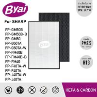 ราคา Byai แผ่นกรองอากาศ HEPA H13 Filter รุ่น FZ Y30SFTA FZ F40SFE เครื่องฟอกอากาศ Sharp รุ่น FP FM40 FM40B FP F40TA FP G50TA (18121699430)