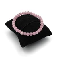 ราคา CATEYE หินตาแมว สีชมพู หินไพฑูรณ์ เลือกขนาดเม็ดหินได้ 4 12 มม หินแห่งความอ่อนโยน สร้อยข้อมือหินแท้ by siamonlineshop (12547174437)