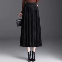 ราคา กระโปรงพลีทอัดกลีบยาว สีพื้น ผ้าทิ้งตัว กลีบไม่คลาย กระโปรงพลีท จีบแน่นจีบสวย ผ้าไหมอิตาลีกระโปรงพลิ้วเกรดดี นุ่มพลิ้ว นุ่มใส่สบาย (20953108347)