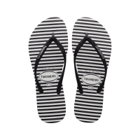 ราคา Havaianas รองเท้าแตะ Slim Glitter Stripes Flip Flops White Black รุ่น 41479060128WTBK รองเท้าแตะหญิง (20537710442)
