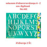 ราคา แผ่นเพลท ตัวอักษรภาษาอังกฤษ A Z และสัญลักษณ์ No 441 442 ขนาดตัวอักษรสูง 1 นิ้ว 2 นิ้ว จำนวน 1 ชุด (19704351405)