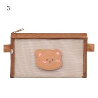ราคา PETIYOUZA น่ารัก น่ารัก แบร์บราวน์ กระเป๋าเก็บของ กระเป๋าดินสอตาข่าย กระเป๋าดินสอนักเรียน เครื่องเขียน กระเป๋า (16644362032)