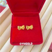 ราคา ต่างหูทองครึ่งสลึง YHGOLD ต่างหูแป้นคละแบบ ทองคำแท้96 5 ขายได้จำนำได้ (13684083683)