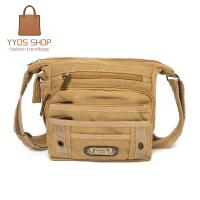 ราคา กระเป๋าสะพายข้าง ผ้าแคนวาส ขนาดเล็ก Size S Fashion1876 (20971338854)
