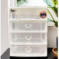 ราคา กล่องลิ้นชัก 4 ชั้น 5 ช่อง รุ่น CK 555 สีขาว Keyway (19342993348)