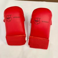 ราคา ถุงมือคาราเต้ สนับแขน WKF approved แดง นำ้เงิน นวมคาราเต้ KARATE Hand gloves ชุดคาราเต้ (15343158220)