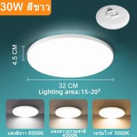 ราคา โคมไฟเพดาน LED โคมไฟติดเพดานทรงกลม ไฟเพดาน ไฟตกแต่งเพดาน โคมไฟขนมปัง 16W 18W 30W 40W บางและเบา ใช้กับ ห้องนั่งเล่น ห้องนอน ท างเดิน โคมไฟเพดาน LED ตกแต่งบ้าน ไฟเพดานบ้าน (20893336717)