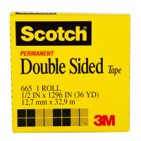 ราคา 3M Scotch 665 เทปใส เทป กาวสองหน้า 1 2 นิ้ว x 36 หลา แกน 3 นิ้ว (11761976810)