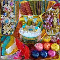 ราคา ชุดทำเหรียญโปรยทานตะกร้ามงคลคละสี จำนวน 10 ชิ้น (20008660155)