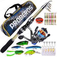 ราคา rifeikai Carbon Fiber Telescopic Fishing Rod with Reel and Bait Kit Portable and Lightweight Spinning Rod for Lifelike Fishing Lure Action (20343890772)