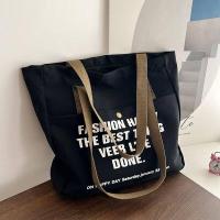 ราคา กระเป๋าผ้า กระเป๋าสะพายผญ กระเป๋าผ้าใหญ่ กระเป๋าสะพายข้างTote Bagสไตล์เกาหลีกระเป๋าผ้าแคนวาสแฟชั่นฮอตฮิต กระเป๋าสะพายข้าง สไตล์เกาหลี (20909542658)