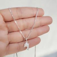 ราคา Silver Aholic สร้อยคอพร้อมจี้เงินแท้ โลมายิงทราย โลมาความหมายมงคล (16429151039)