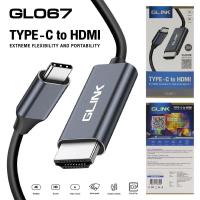 ราคา Glink GL 067 Cable TYPE C TO HDMI 4K 2M สายแปลงต่อสมาร์ทโฟนออกจอทีวี (12478381821)