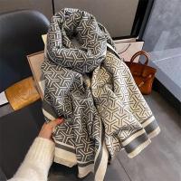 ราคา ผ้าพันคอแคชเมียร์หนาสำหรับฤดูหนาวผ้าพันคอคลุมไหล่แบบสองด้านให้ความอบอุ่นสำหรับการเดินทางแฟชั่นผ้าแคชเมียร์ (21170721742)