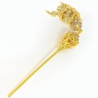 ราคา March jewelry ปิ่นปักผม ชุดไทย ปิ่นปักผมออเจ้า เล็ก เครื่องประดับผม สีทอง เพชร (1397354408)