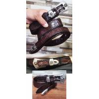 ราคา หัวดาว เข็มขัดหนังจระเข้ สไตล์คาวบอย แบบหัวชุด (16992716492)