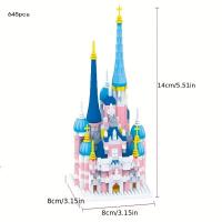 ราคา ปราสาทความฝันเจ้าหญิงปราสาทสีชมพูบล็อกอาคารประกอบขนาดใหญ่ของขวัญสำหรับเด็กโมเดลเด็กผู้หญิงตัวเล็ก (21255225856)