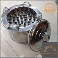 ราคา เครื่องทำไอติมโบราณ ถังไอติมหลอด ทำด้วยสแตนเลสเกรด 304 มีอุปกรณ์ครบ หลอดครบ มีฝาปิด ใช้งานง่าย ราคาพิเศษ Peacock Steps (10385281365)