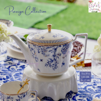 ราคา Violet Flamingo ชุดน้ำชา กาน้ำชา แก้วกาแฟพร้อมจานรอง และจานเซรามิครุ่น Prestige เหมาะสำหรับเป็นของขวัญให้ผู้ใหญ่หรือใช้เอง (21289335876)