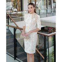 ราคา MISSY CLASSY COLLECTION เดรสคอเลคชั่นใหม่ เป็นผ้าลูกไม้ลายสุดหรู แต่งด้วยโบว์ที่หัวไหล่อย่างสวยหรู ซับในเป็นผ้าเนื้อดี (19680291650)