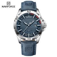 ราคา Naviforce นาฬิกาควอตซ์ผู้ชายแฟชั่นแบรนด์เนมผู้ชายสายหนังนาฬิกาข้อมือกันน้ำแบบมีปฏิทินนาฬิกาผู้ชาย (21341789672)