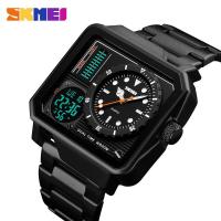 ราคา SKMEI นาฬิกาใหม่ผู้ชายจอแสดงผลแบบDualสแตนเลสกันน้ำนาฬิกาปลุกแฟชั่นนาฬิกาดิจิทัลสำหรับบุรุษ (5518704235)