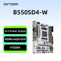 ราคา เมนบอร์ด B550SD4 W AM4 AMD สำหรับ Ryzen 3 4 5ซีรีส์ซีพียู4 DDR4 PCI E 4 0 16X SATA3 0 HDMI VGA DVI (21171005278)