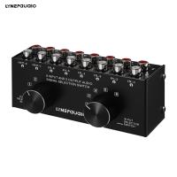 ราคา ammoon LYNEPAUAIO 6 In 2 Out Audio Switcher Two Way Audio Signal Selector Box Splitter Distributor with 3 5mm Audio Input Output Jacks (19644123051)
