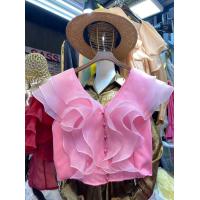 ราคา พร้อมส่ง12สี เสื้อสไตล์ไฮโซแต่งระบายด้านหน้ามีกระดุมมุก เสื้อระบายผ้าเเก้วเกาหลีเนื้อผ้านุ่ม เสื้อออกงานไฮไซหรูหรา (21176765413)