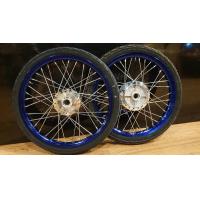 ราคา ชุดล้อน้ำเงินขอบเรียบ พร้อมยางนอกลายไฟ ยางใน 1 40x17 ดุมกระจก ใส่ W110i LED ตัวใหม่ล่าสุด (21176067164)