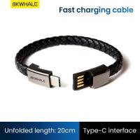 ราคา BKWHALE ชาร์จเร็ว สร้อยข้อมือ สายชาร์จ สร้อยข้อมือแบบพกพา สายเคเบิลข้อมูล สายชาร์จเร็ว สำหรับ iPhone 5 6 7 8 Plus X XR Xs Max OPPO Samsung Android โทรศัพท์ (18809388714)
