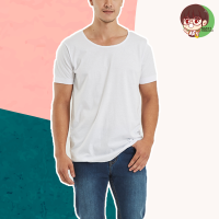 ราคา เสื้อยืดคอกว้าง ตราห่านคู่ (854548656)