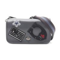 ราคา กระเป๋าสะพาย Coach แท้ หนังแท้ทั้งใบ ประดับป้ายผ้า สายยาวผ้าปรับได้ COACH 11802 PENNY CROSSBODY IN REFINED CALF LEATHER WITH VARSITY PATCHES (5302236521)