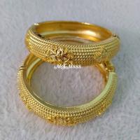 ราคา กำไลพิกุลทอง กำไลสีทองสำหรับผู้หญิง กำไลชุดไทย กำไลลายพิกุล ราคาต่อ 1 วง (15880668570)