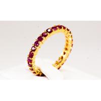 ราคา R77 ชื่อแบบ นางแย้ม แหวนพลอยรอบนิ้วประดับทับทิม Ruby (18544836365)